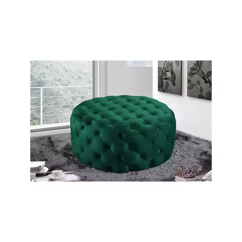 Panca Pouf Capitonnè in Velluto