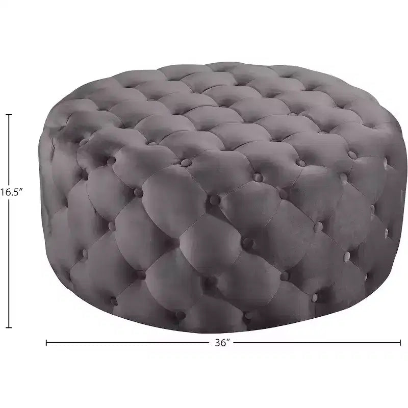 Panca Pouf Capitonnè in Velluto