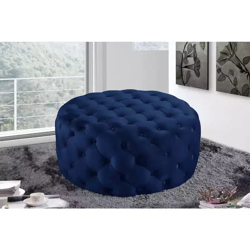 Panca Pouf Capitonnè in Velluto