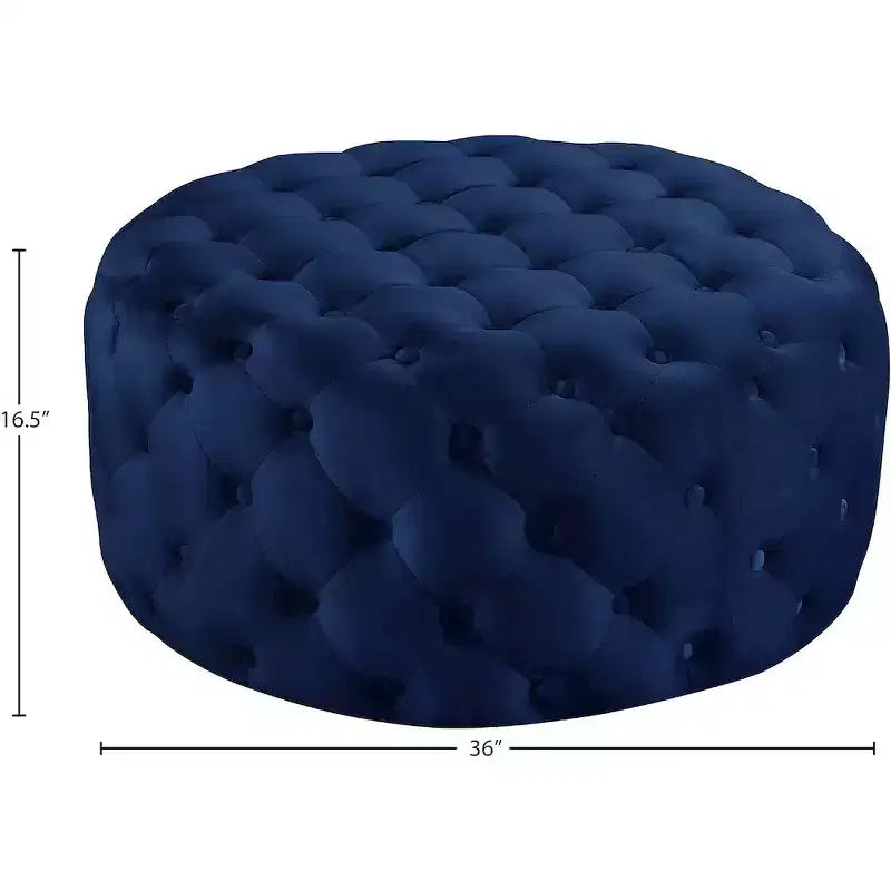 Panca Pouf Capitonnè in Velluto