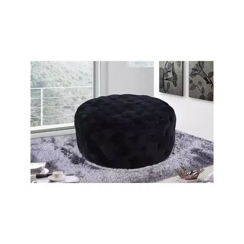 Panca Pouf Capitonnè in Velluto