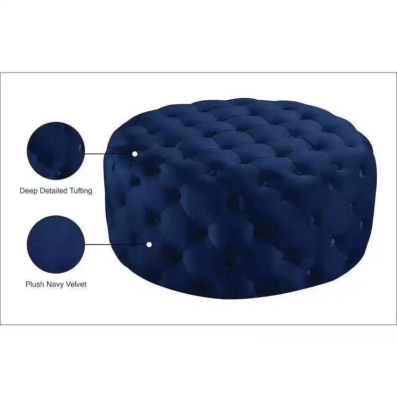 Panca Pouf Capitonnè in Velluto