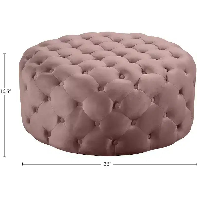 Panca Pouf Capitonnè in Velluto