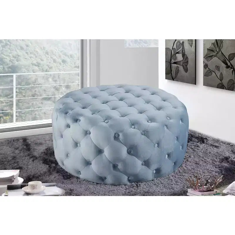 Panca Pouf Capitonnè in Velluto