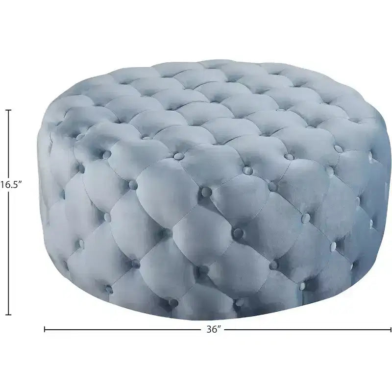 Panca Pouf Capitonnè in Velluto