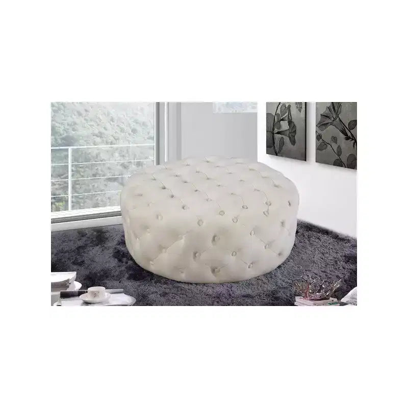 Panca Pouf Capitonnè in Velluto