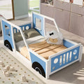 Letto per Bambini a Forma di Auto con Sponde Laterali e Doghe in Legno, Twin/Full