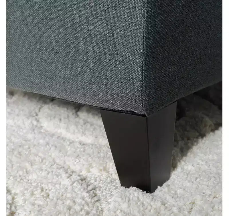 Panca Contenitore Ottomana Rettangolare con Coperchio Imbottito