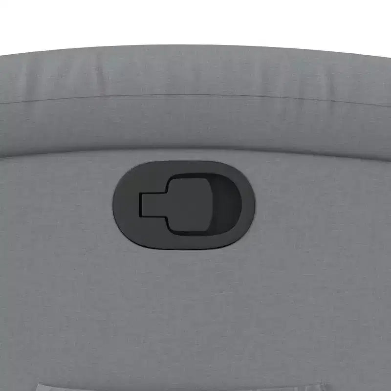 Poltrona Reclinabile Power Lift per Anziani - Tessuto Grigio Chiaro, Sollevamento Elettrico, Reclinazione Manuale, Seduta Imbottita, Tasca Laterale
