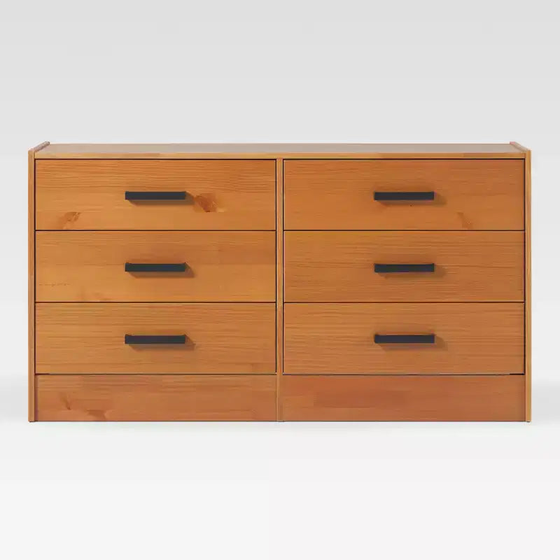 Comò a 6 cassetti in legno di pino