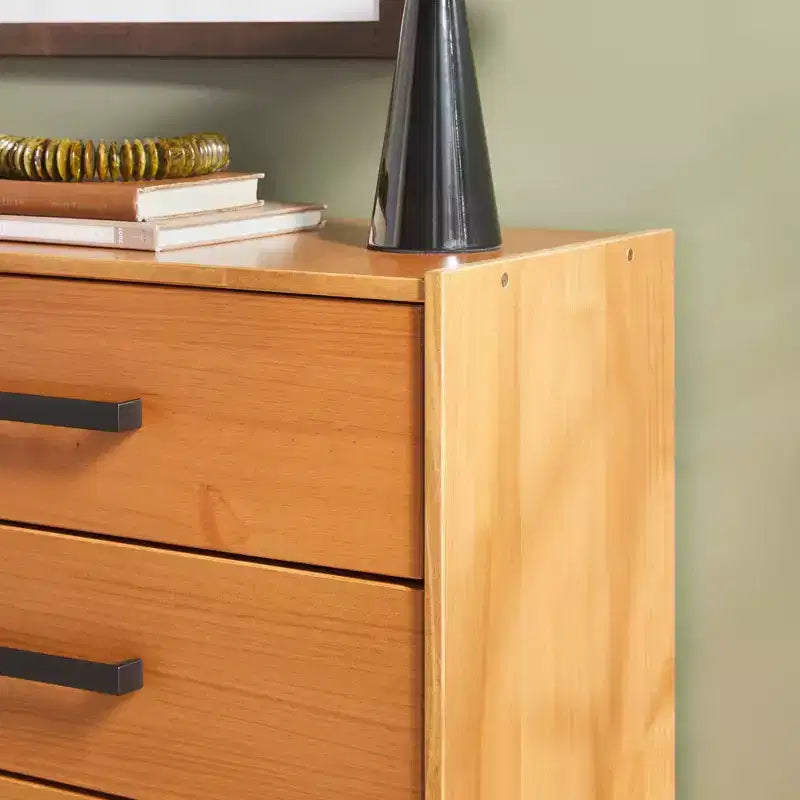 Comò a 6 cassetti in legno di pino
