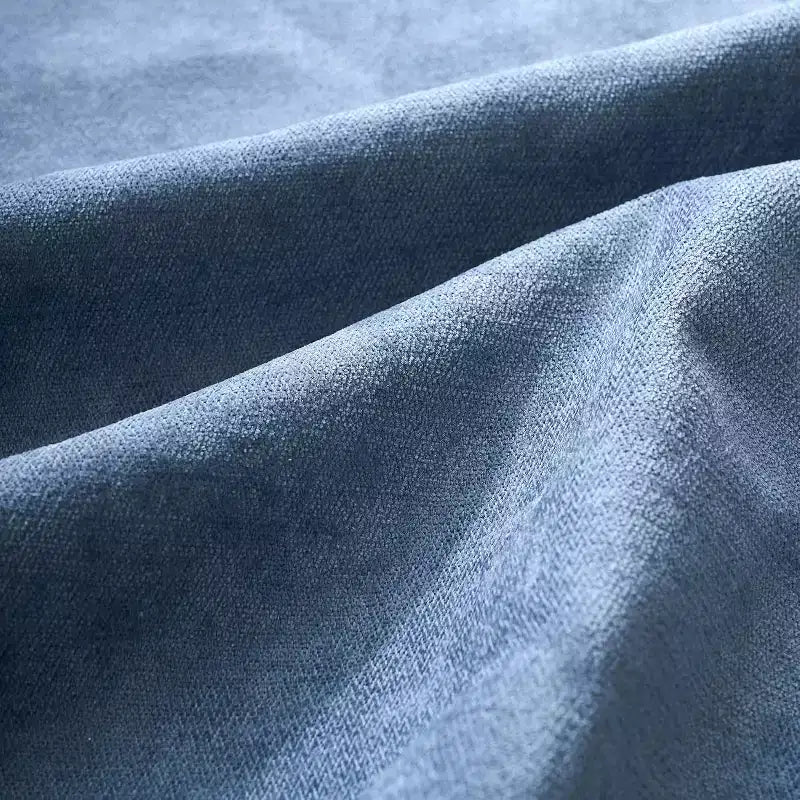 Divano a 3 posti da 226 cm con tessuto ciniglia, braccioli larghi, poggiatesta rimovibile e tasche laterali portaoggetti