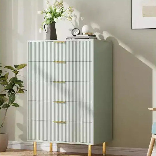 5-Drawer Curved Front Dresser