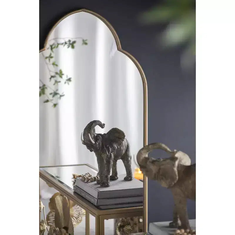 Specchio da parete decorativo moderno con bordo in legno