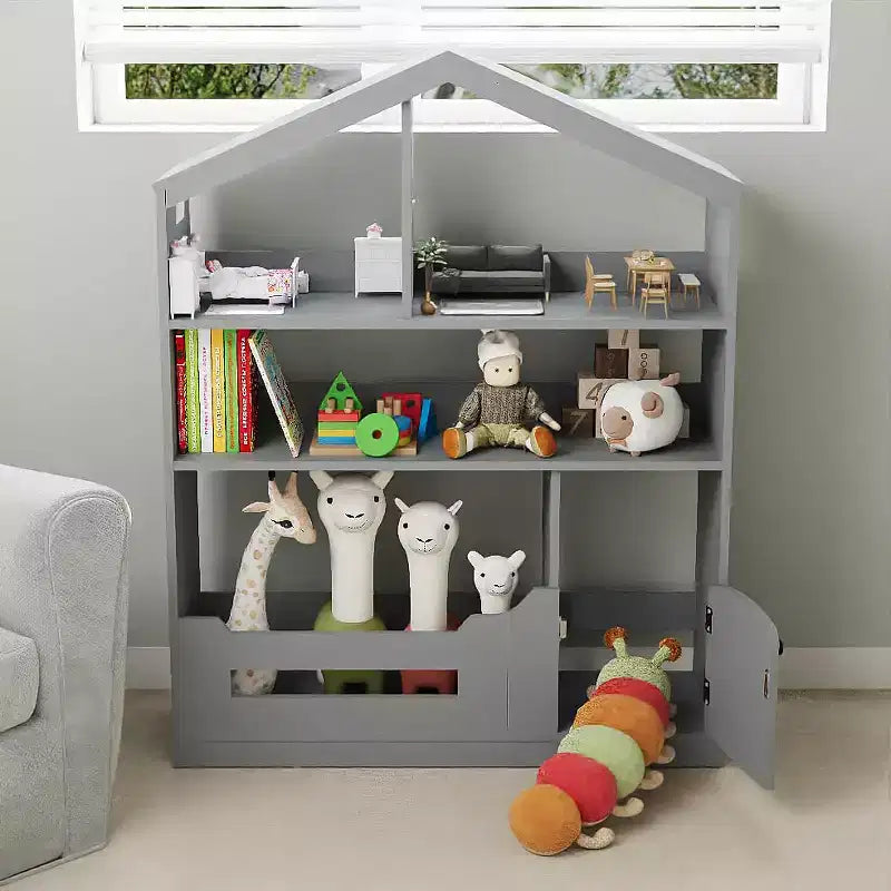 Libreria a casetta per bambini con luce a sensore di movimento