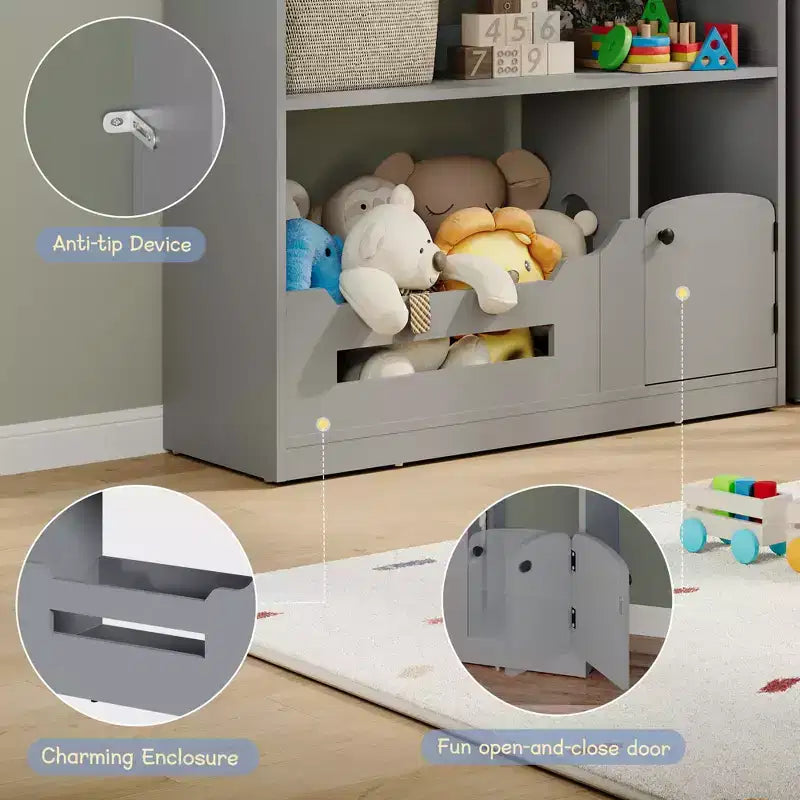 Libreria a casetta per bambini con luce a sensore di movimento