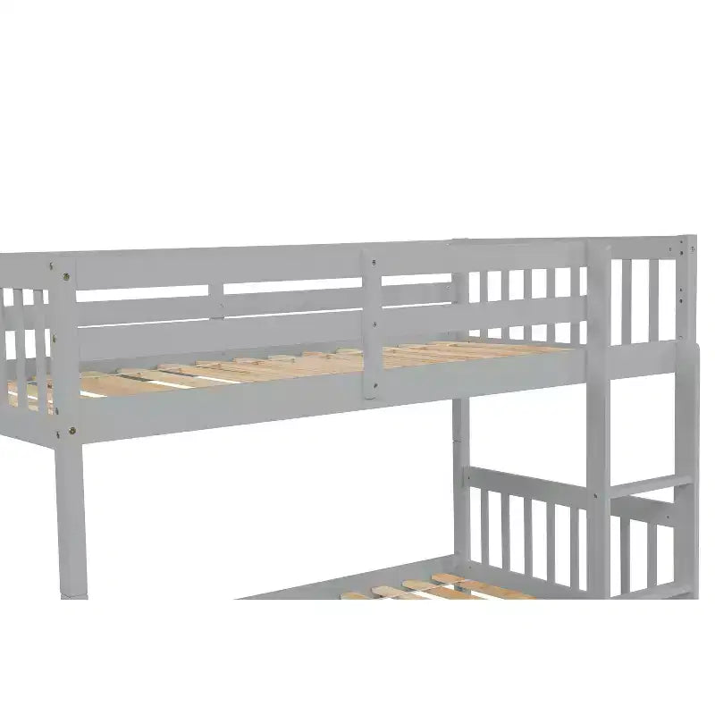 Letto a castello in legno con letto estraibile, convertibile in 2 letti singoli