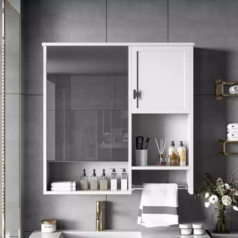 Mobiletto da bagno a muro 29'' x 28'' con specchio e portasciugamani