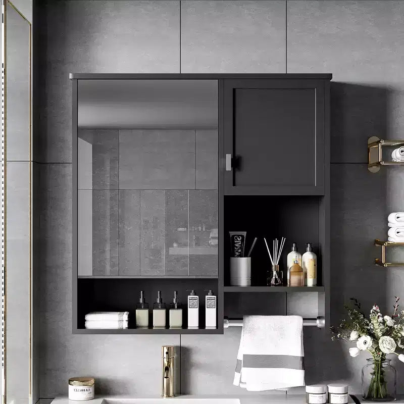 Mobiletto da bagno a muro 29'' x 28'' con specchio e portasciugamani