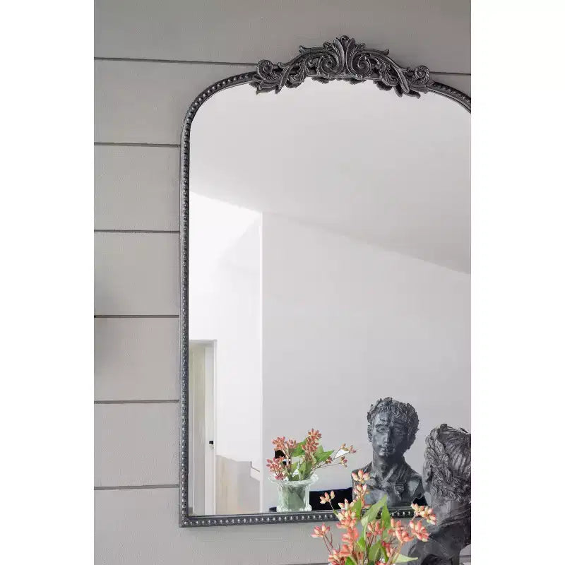 Specchio da parete ottagonale 36" x 24" con cornice in ferro